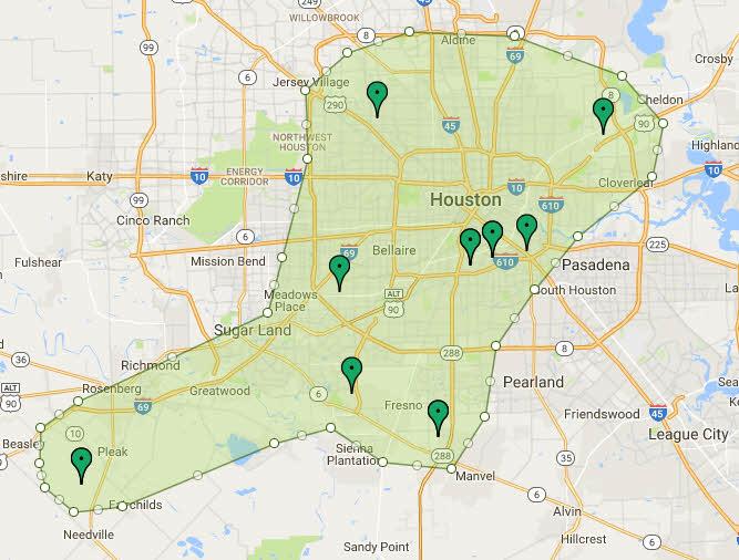 Create a Polygon Territory Around a Geographic Area